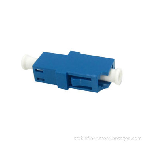 LC Fiber-optic Adapter, SM Ceramic Sleeve, Available in Duplex Type, Used in Telecommunication Net